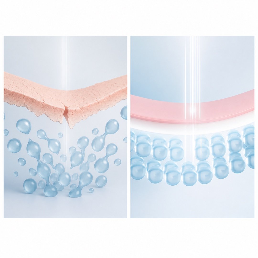Effet visuel des pigments adaptatifs sur les ridules